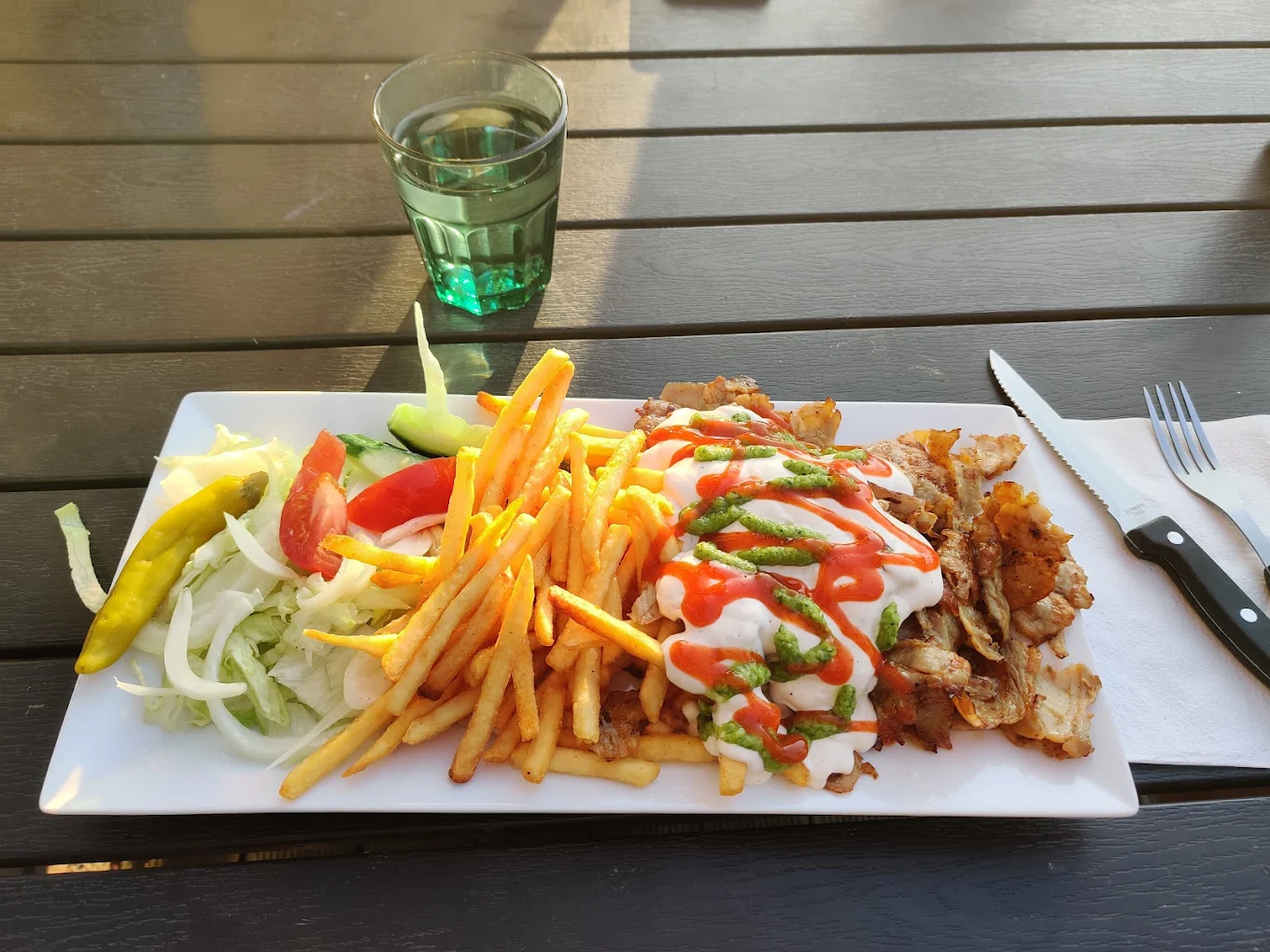 Kebabtallrik hos Gröna Huset