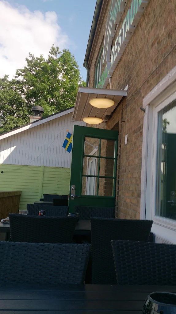 Utsidan av Gröna Huset pizzeria